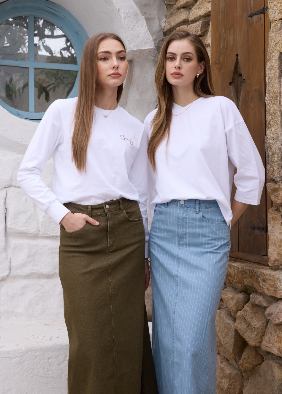 AS SS26 oversize loose T-shirt - مراجعة Linen Dress Wrap وسعره