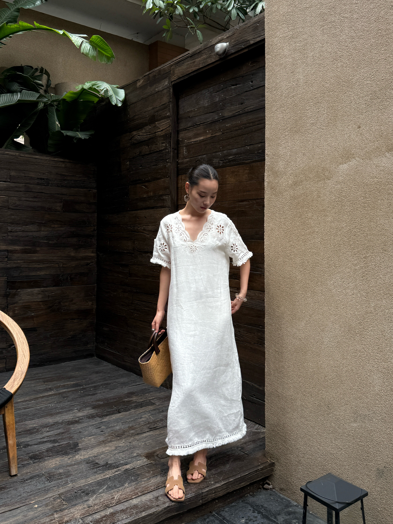 Elegant Simple Style Holiday C - مراجعة Linen Dress Wrap وسعره