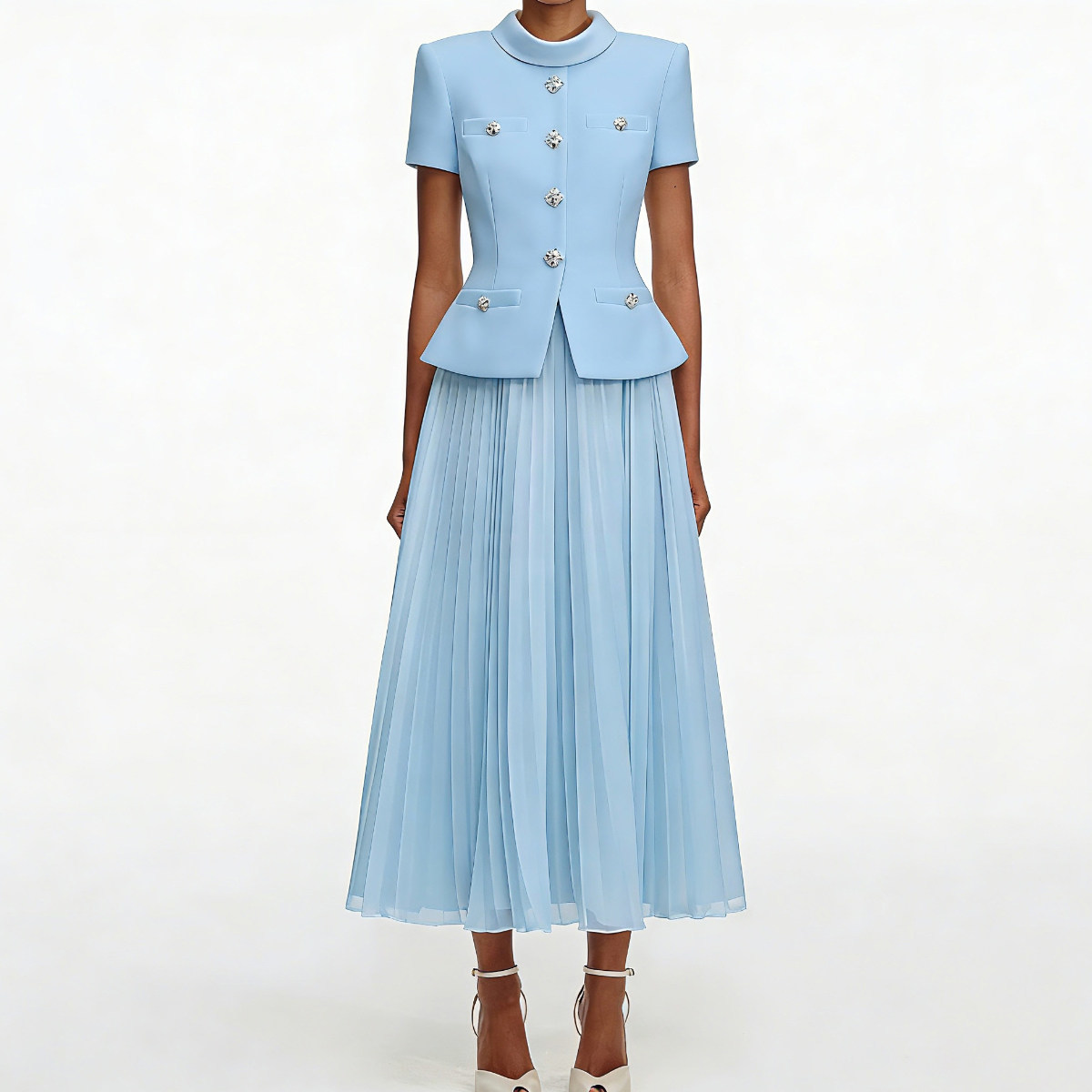 Brand Elegant Two Piece Set Su - مراجعة Linen Dress Wrap وسعره