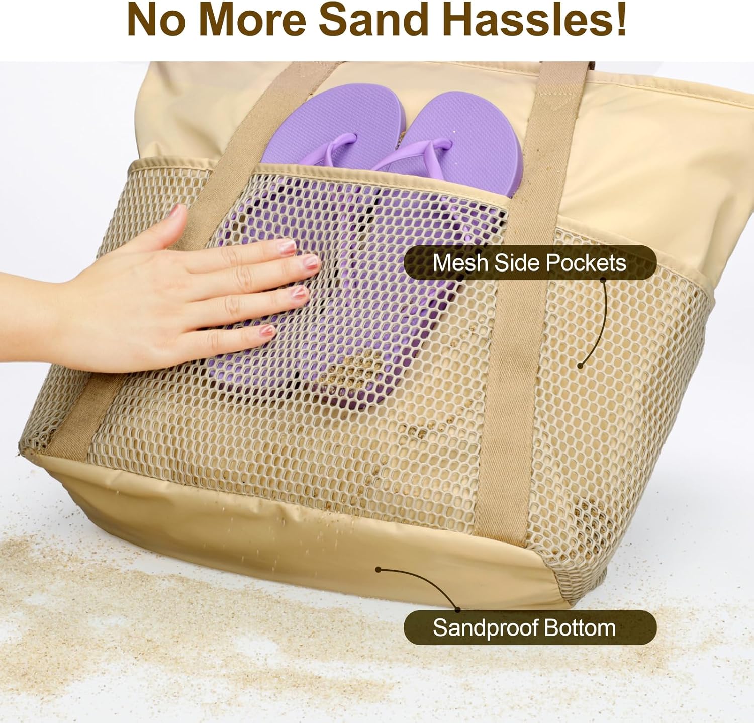 Waterproof Beach Bags for Wome - مراجعة Tote Bag Beach وسعره