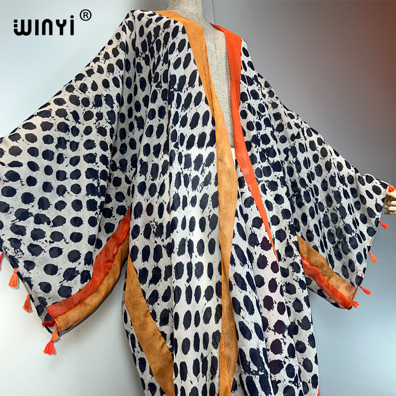 WINYI summer outfit kimono Ame - مراجعة Cover Up Kaftan وسعره