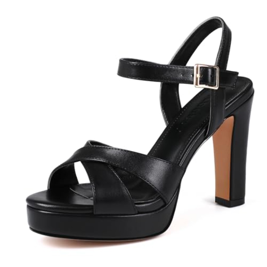 Platform High Heels for Women  - مراجعة Sandal Strappy Heeled وسعره
