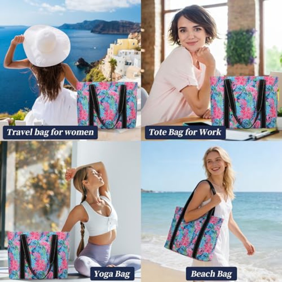 Tote Bag for Women with Laptop - مراجعة Tote Bag Beach وسعره