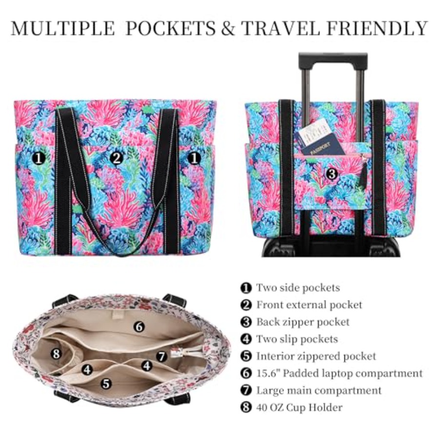Tote Bag for Women with Laptop - مراجعة Tote Bag Beach وسعره
