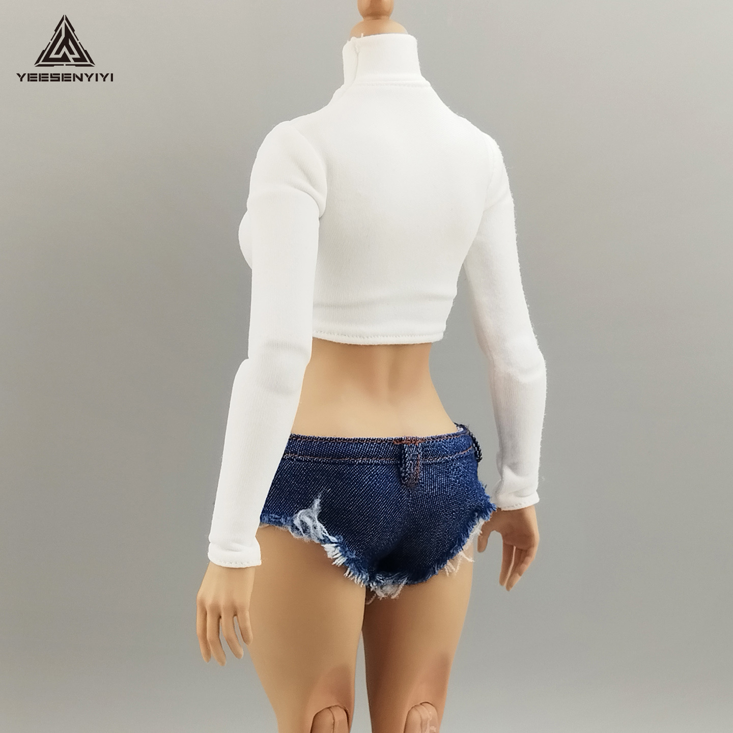 1/6 Scale Distressed Denim Min - مراجعة Shorts Denim Frayed وسعره