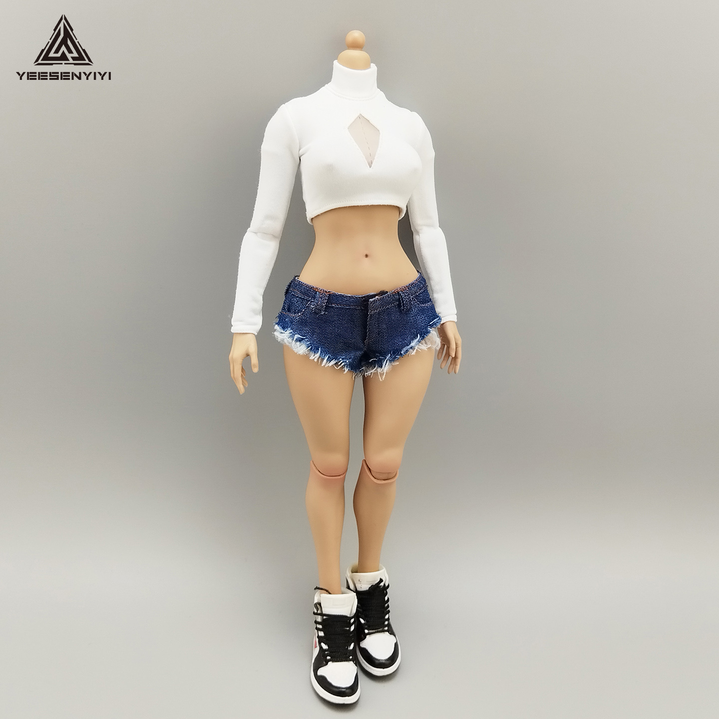 1/6 Scale Distressed Denim Min - مراجعة Shorts Denim Frayed وسعره