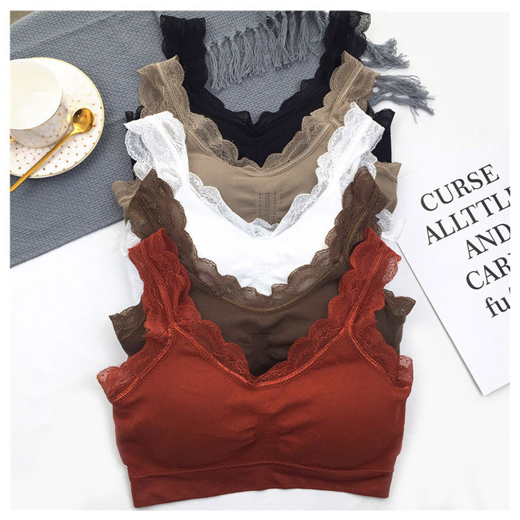 3D Sexy lace Lingerie Seamless - مراجعة Bralette Triangle Set وسعره