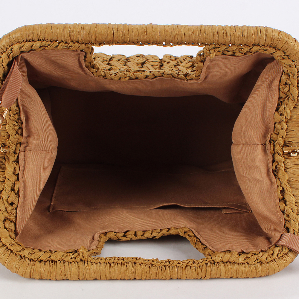 Elegant Ladies Chain Hand Knit - مراجعة Crochet Bag Raffia وسعره