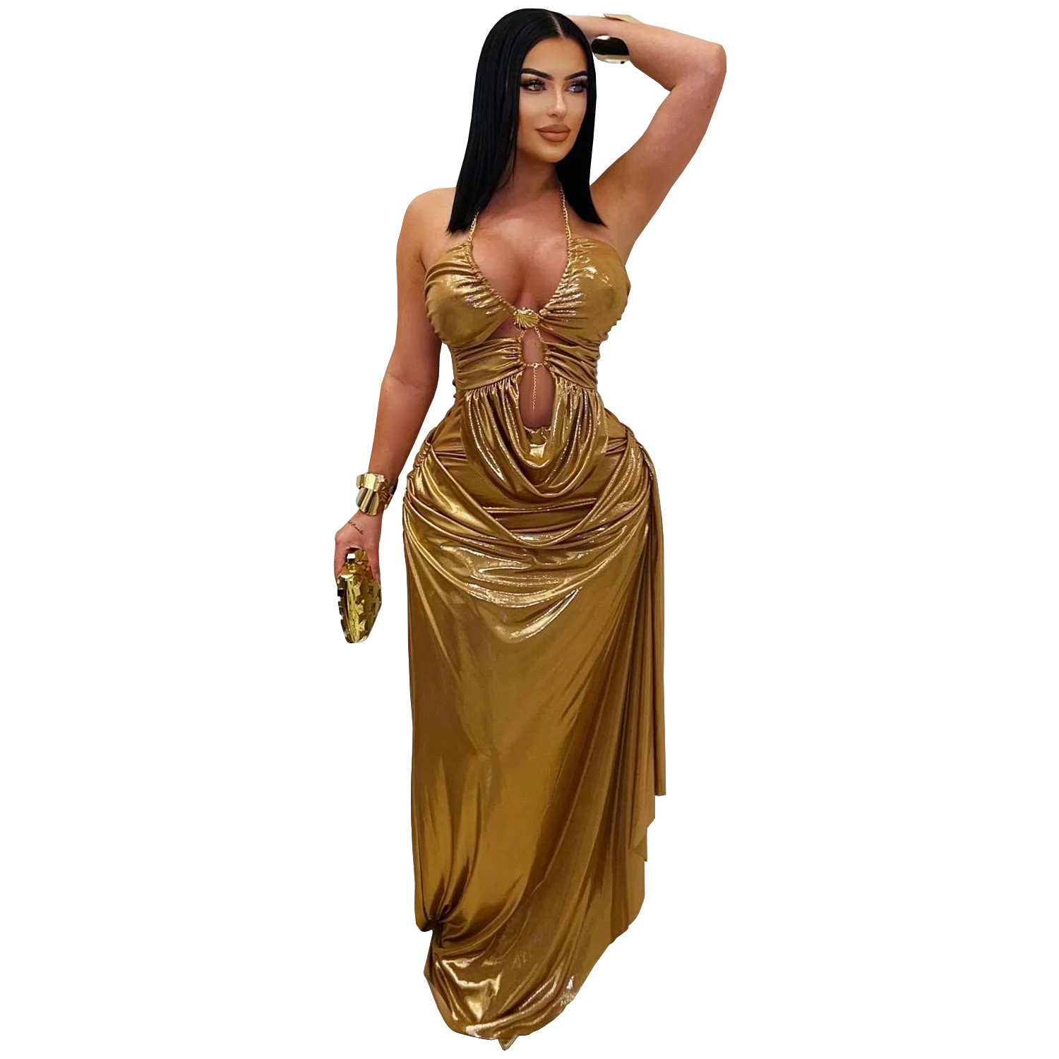 Prom Dress Evening Wedding Gue - مراجعة Maxi Dress Halter وسعره