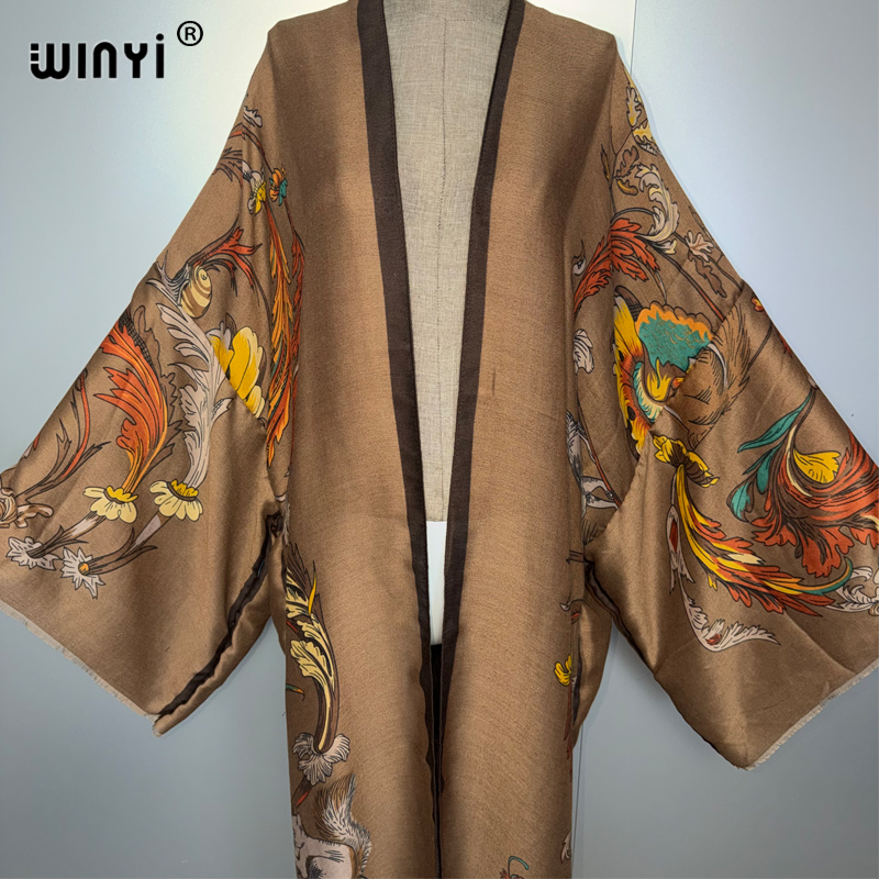 WINYI Africa boho kimono maxi  - مراجعة Cover Up Kaftan وسعره