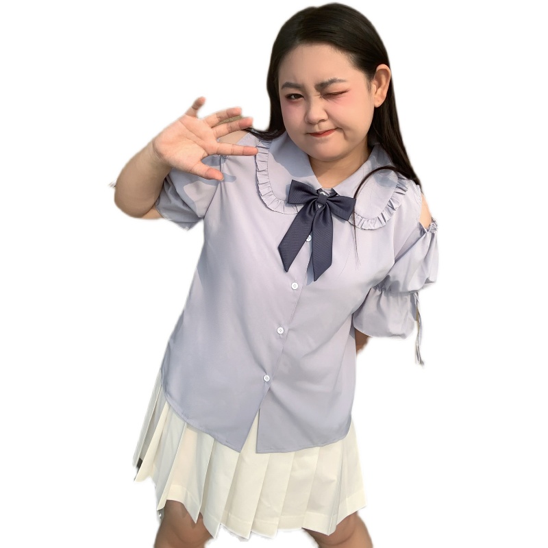 Large Size Jk Uniform Off-the- - مراجعة Blouse Off Shoulder وسعره