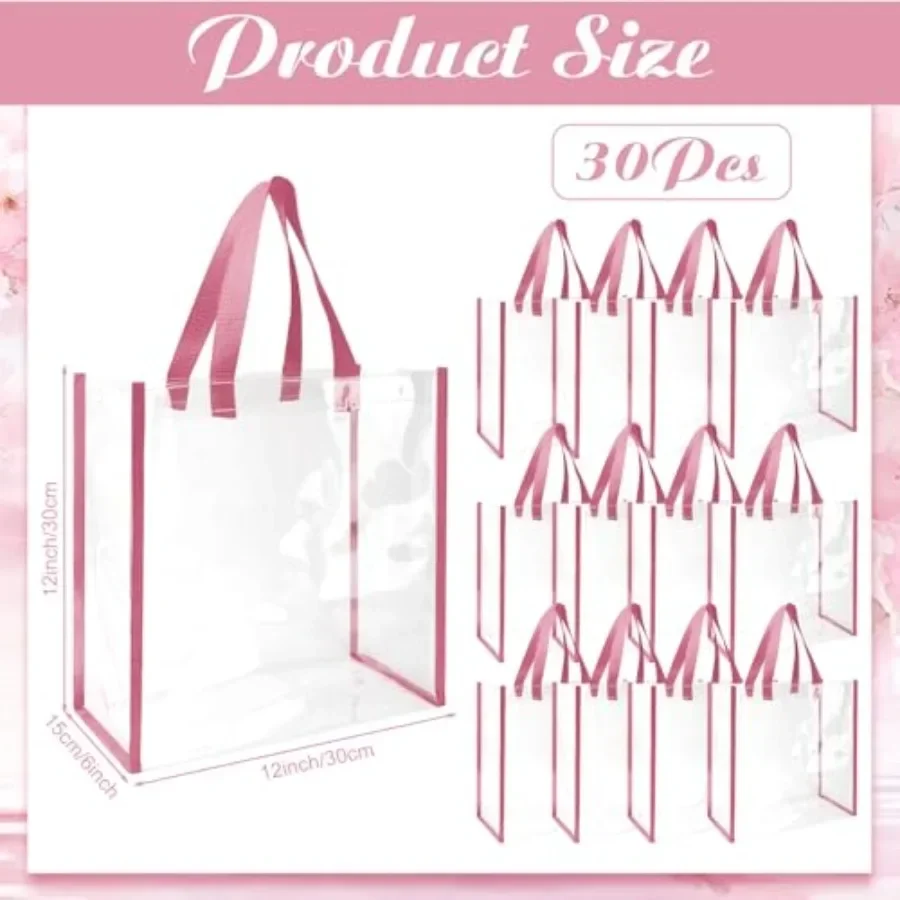 Pack 12x12x6 Inch Clear Tote B - مراجعة Tote Bag Beach وسعره