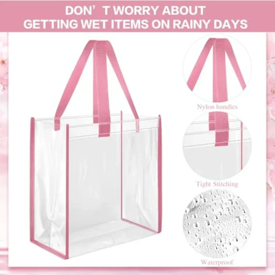 Pack 12x12x6 Inch Clear Tote B - مراجعة Tote Bag Beach وسعره