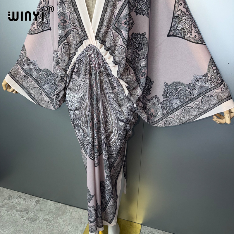 WINYI V-neck Sexy Dress Arabic - مراجعة Cover Up Kaftan وسعره