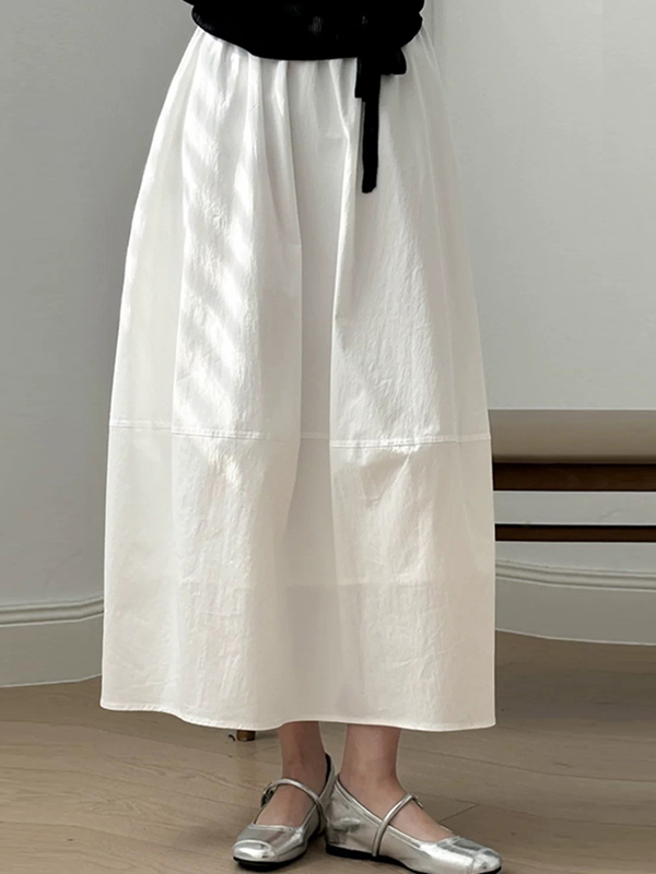High Waist A-Line Midi Skirt L - مراجعة Midi Skirt Floral وسعره