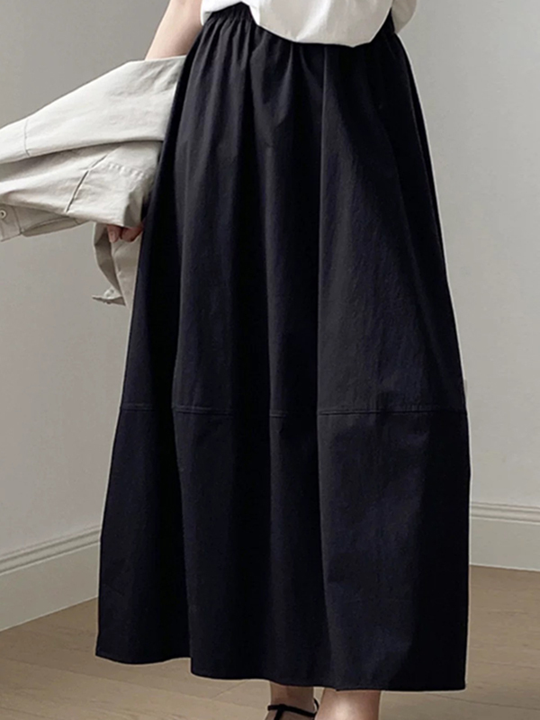 High Waist A-Line Midi Skirt L - مراجعة Midi Skirt Floral وسعره