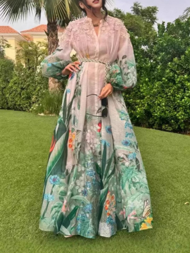 Elegant Maxi Dress for Women V - مراجعة Linen Dress Wrap وسعره