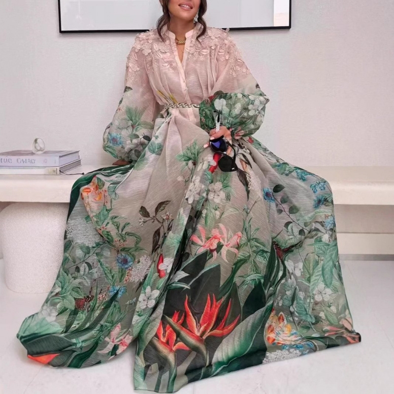 Elegant Maxi Dress for Women V - مراجعة Linen Dress Wrap وسعره