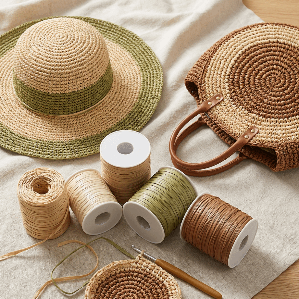 Premium Quality 120M Per Roll  - مراجعة Crochet Bag Raffia وسعره