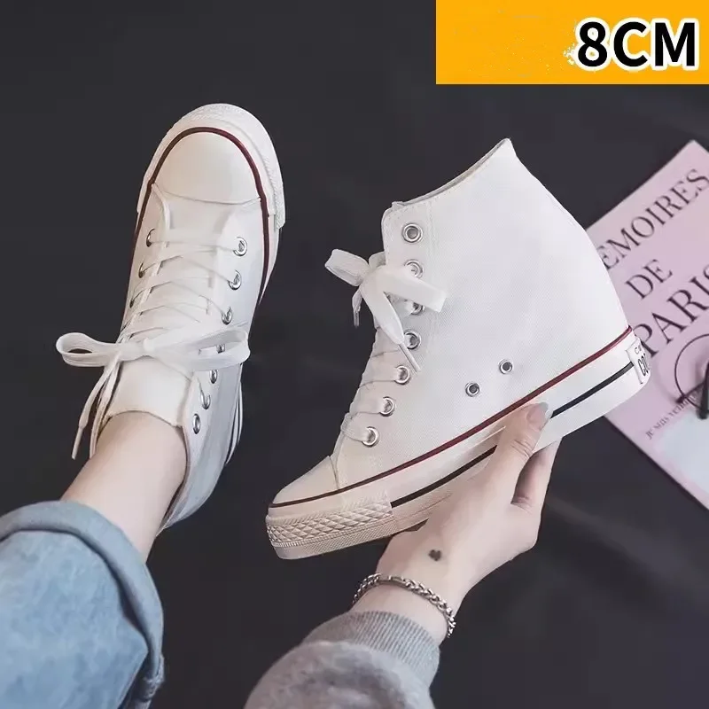 High 8cm Platform Canvas Shoes - مراجعة Wedge Espadrille Women وسعره