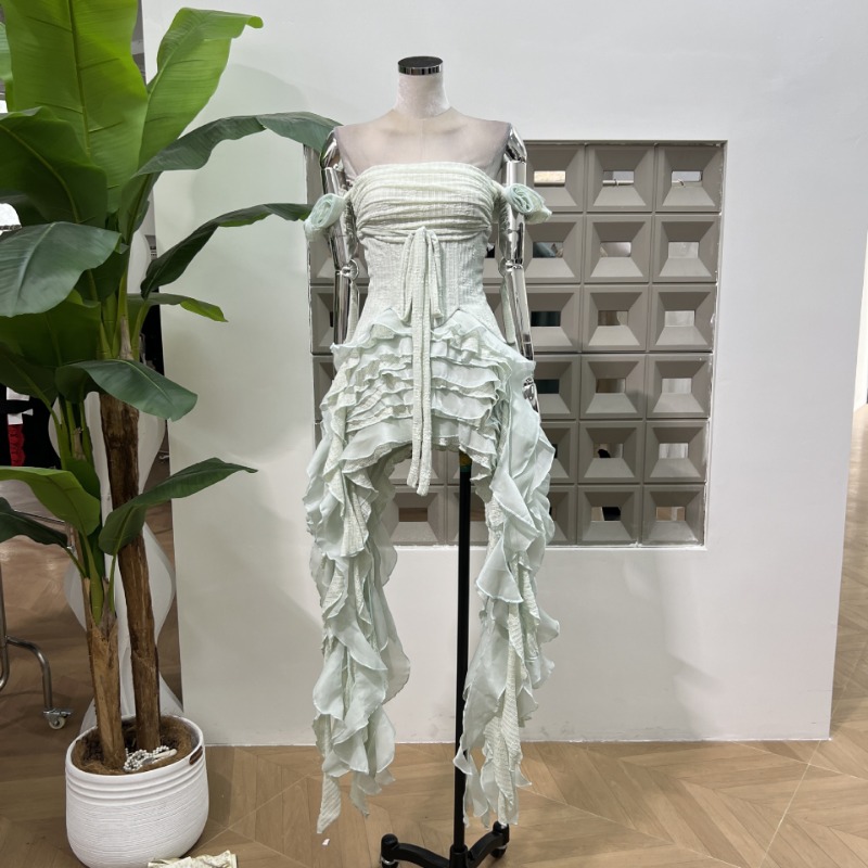 KBQ Solid Spliced Tassel Irreg - مراجعة Maxi Dress Halter وسعره