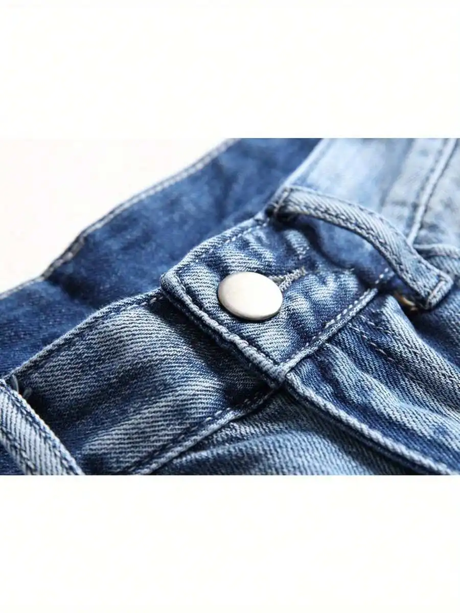 Mens Ripped Denim Shorts Mid-R - مراجعة Shorts Denim Frayed وسعره