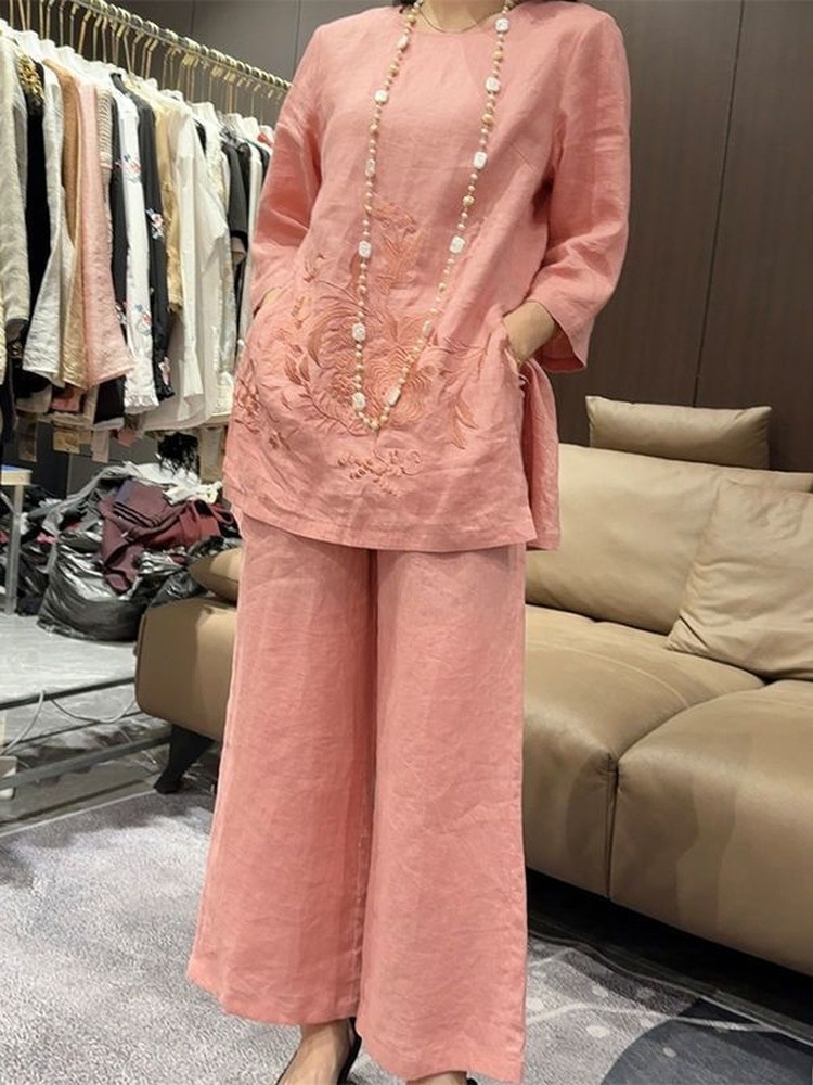 High-End Lightweight Cotton Li - مراجعة Linen Pant Wide وسعره