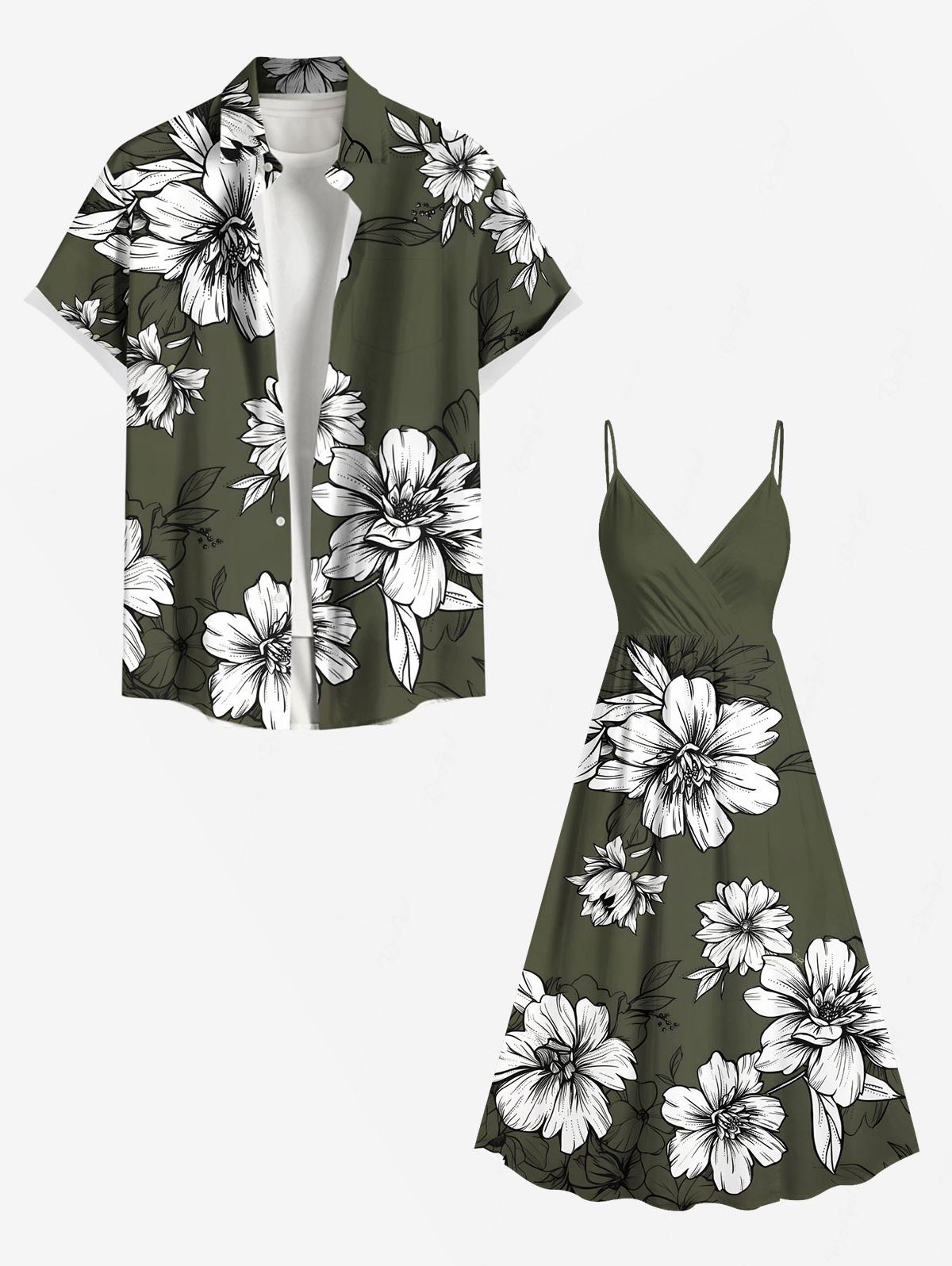 Flowers Leaf Printed Plus Size - مراجعة Romper Floral Print وسعره