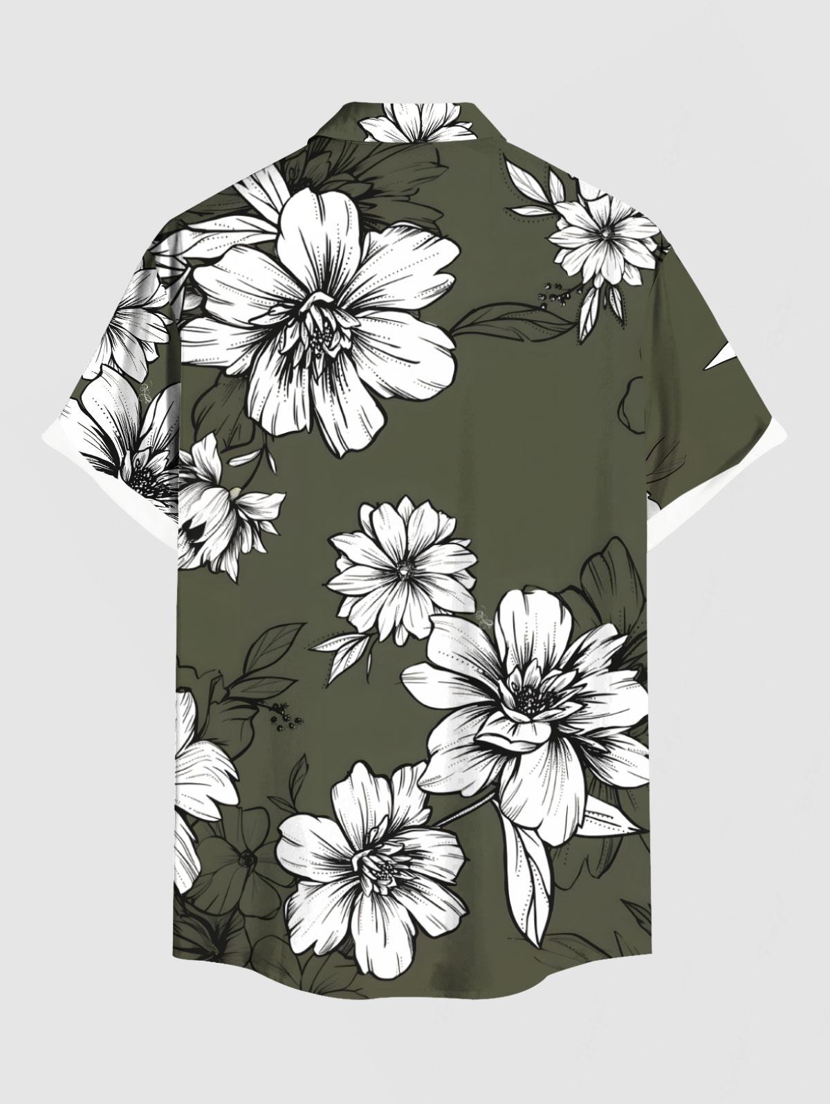 Flowers Leaf Printed Plus Size - مراجعة Romper Floral Print وسعره