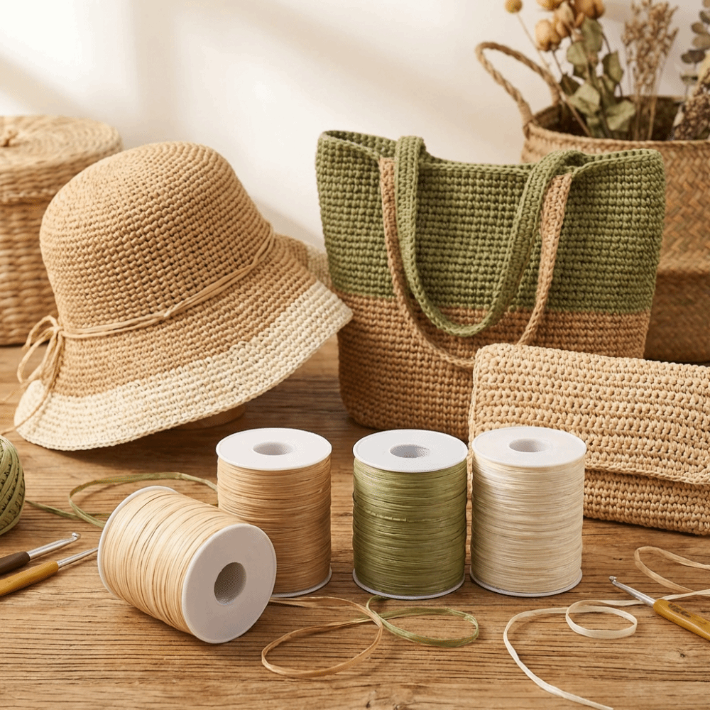 Premium Quality 120M Per Roll  - مراجعة Crochet Bag Raffia وسعره