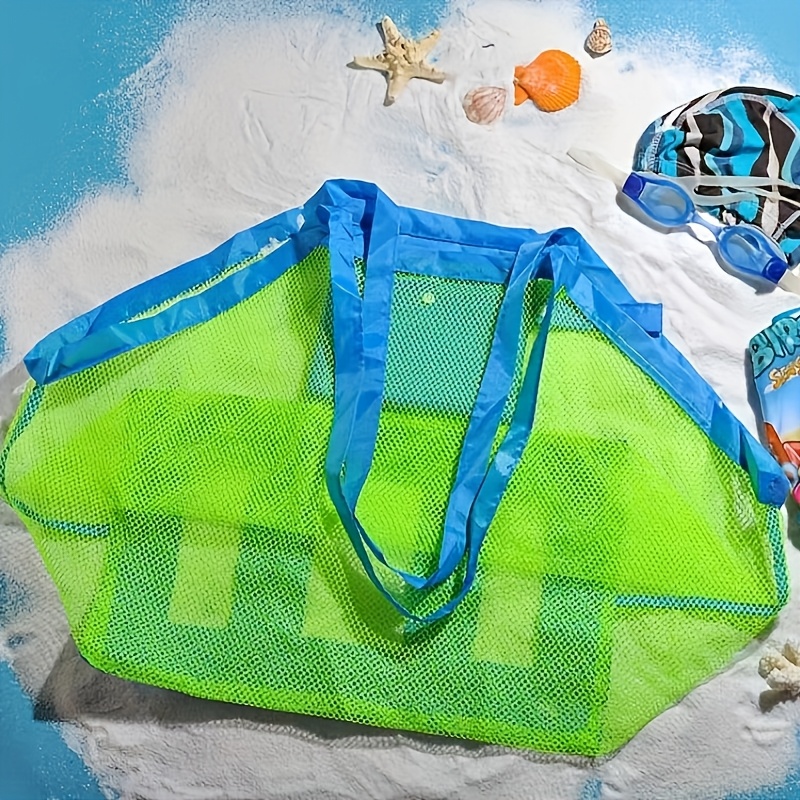 1pc Large Mesh Beach Tote Bag  - مراجعة Tote Bag Beach وسعره