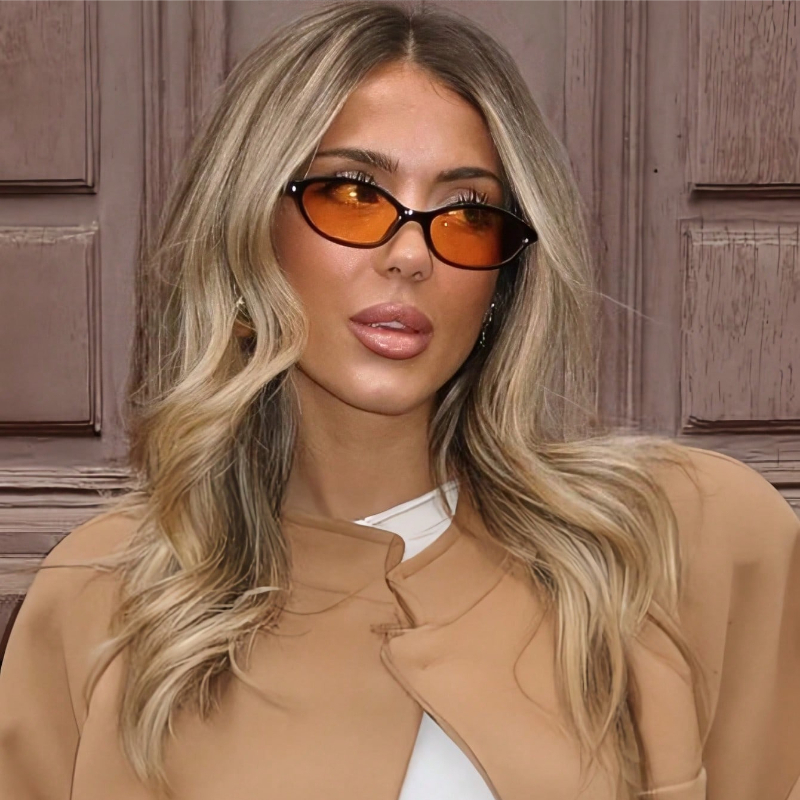 Retro Oval Frame Sunglasses Fa - مراجعة Sunglasses Cat Eye وسعره