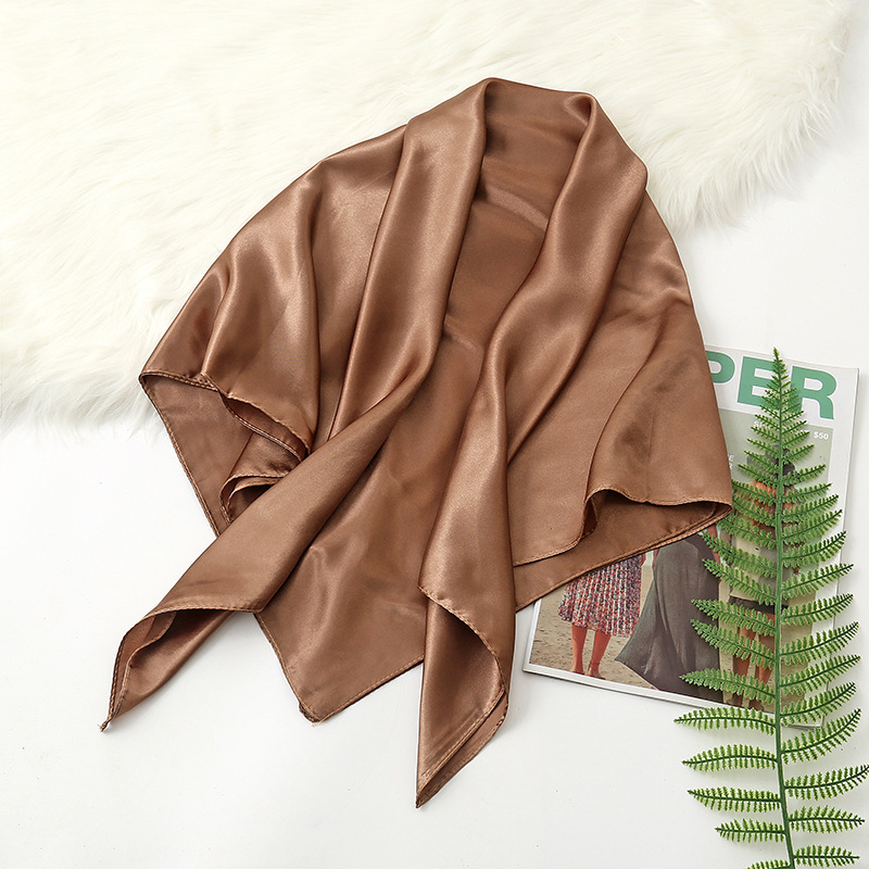 90cm Solid Colors Neckerchief  - مراجعة Headband Summer Knit وسعره
