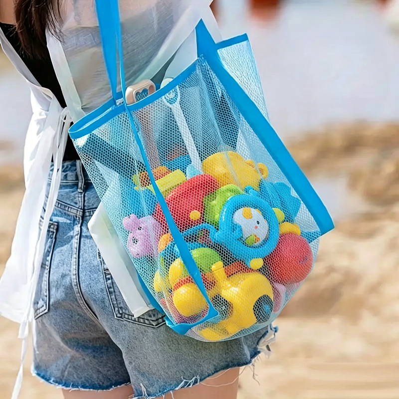 Multicolor Swimming Large Mesh - مراجعة Tote Bag Beach وسعره