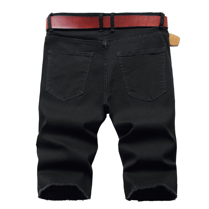 2026 Summer Men's Red Rose Emb - مراجعة Shorts Denim Frayed وسعره